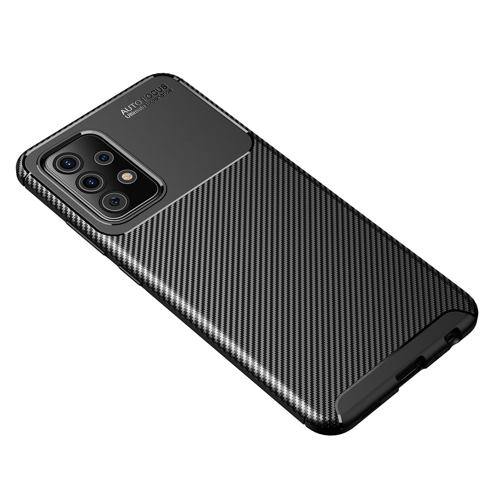 Husa de protectie Techsuit CarbonFiber compatibil cu Samsung Galaxy A52 4G / A52 5G / A52s 5G, Negru