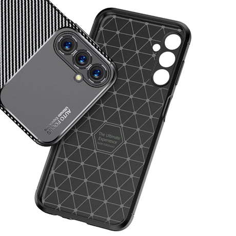 Husa de protectie Techsuit CarbonFiber compatibil cu Samsung Galaxy A05s, Negru