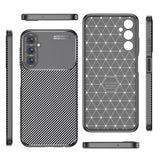 Husa de protectie Techsuit CarbonFiber compatibil cu Samsung Galaxy A05s, Negru