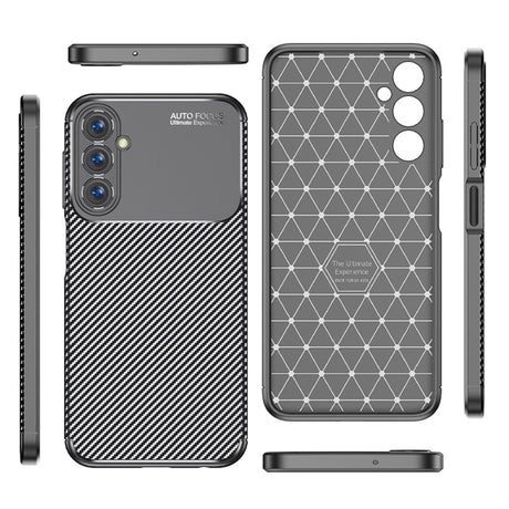 Husa de protectie Techsuit CarbonFiber compatibil cu Samsung Galaxy A05s, Negru