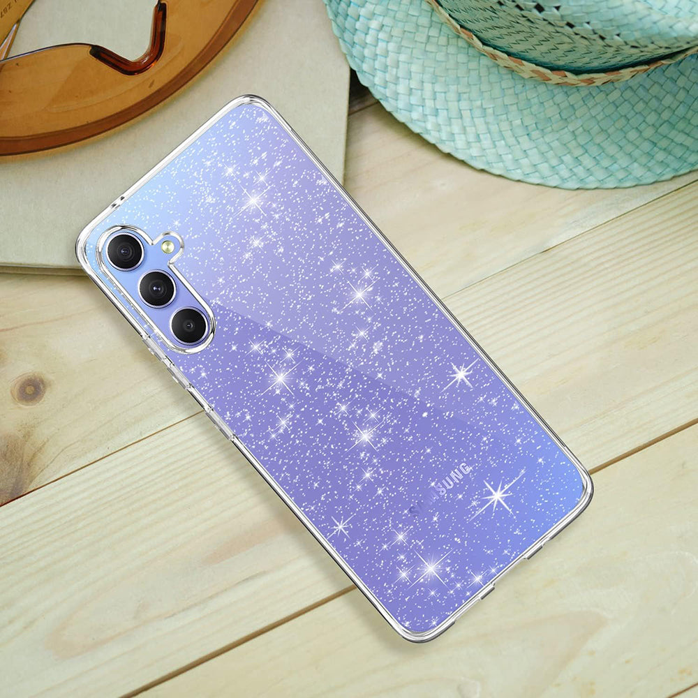 Husa de protectie Techsuit SparkleSkin Series compatibil cu Samsung Galaxy A54, Transparent