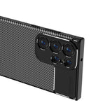 Husa de protectie Techsuit CarbonFiber compatibil cu Samsung Galaxy S23 Ultra, Negru