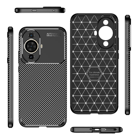Husa de protectie Techsuit CarbonFiber compatibil cu Huawei nova 11 / nova 12s, Negru