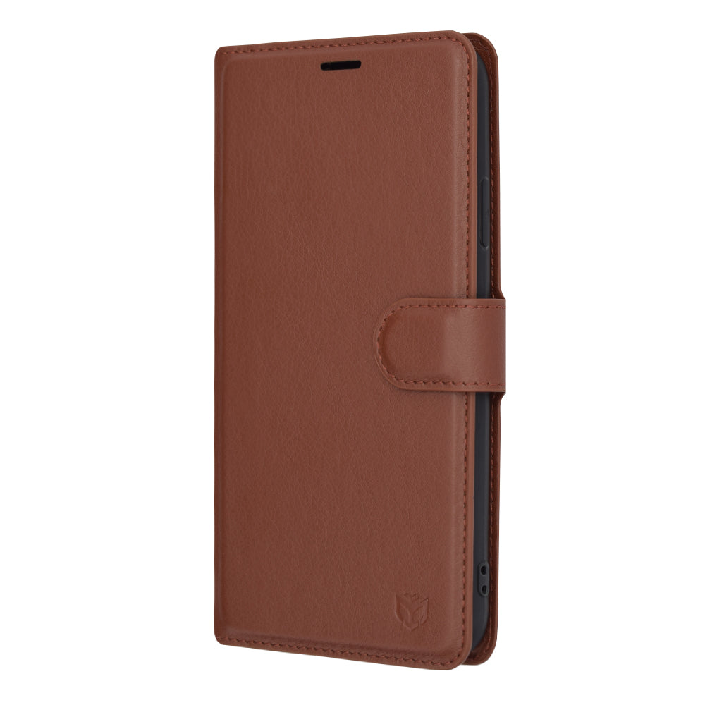 TechSuit Husa de protectie Techsuit Leather Folio compatibil cu iPhone 11 Pro Max, Maro – imagine 4