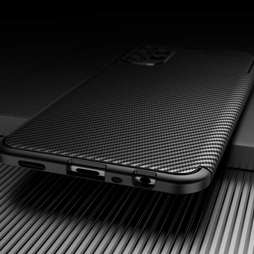 Husa de protectie Techsuit CarbonFiber compatibil cu Samsung Galaxy A13 4G, Negru
