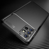 Husa de protectie Techsuit CarbonFiber compatibil cu Samsung Galaxy A13 4G, Negru