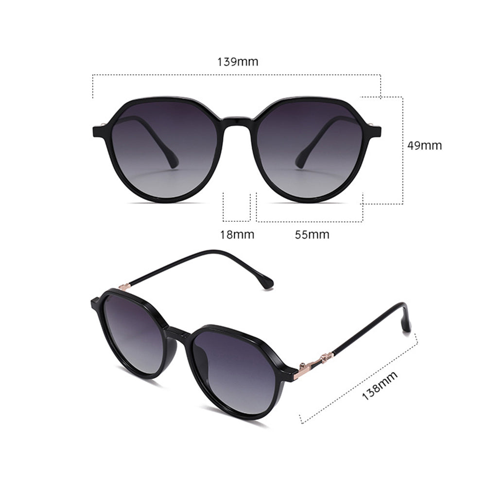 Techsuit Sunglasses Polarised PC (2203), UV Protection, Negru / Gradient Gray