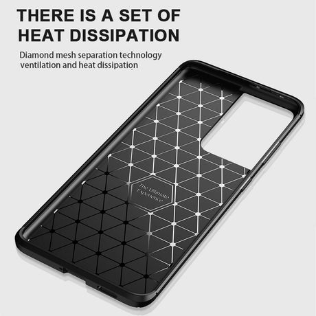 Husă Techsuit CarbonFiber neagră pentru Samsung Galaxy S21 Ultra 5G