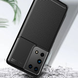 Husa de protectie Techsuit CarbonFiber compatibil cu Samsung Galaxy S21 Ultra 5G, Negru