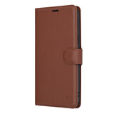 Husa de protectie Techsuit Leather Folio compatibil cu iPhone 12 Pro Max, Maro