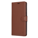 Husa de protectie Techsuit Leather Folio compatibil cu iPhone 14 Pro Max, Maro