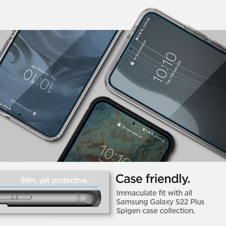 Folie de protectie Spigen (set de 2) Neo Flex (AFL04137) compatibil cu Samsung Galaxy S22 Ultra, Transparent