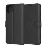 Husa de protectie Techsuit Leather Folio compatibil cu iPhone 15 Plus, Negru