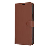 Husa de protectie Techsuit Leather Folio compatibil cu iPhone 15 Plus, Maro