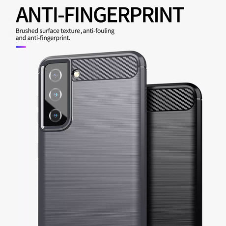 Husa de protectie Techsuit Carbon Silicone compatibil cu Samsung Galaxy S20 FE / S20 FE 5G, Albastru