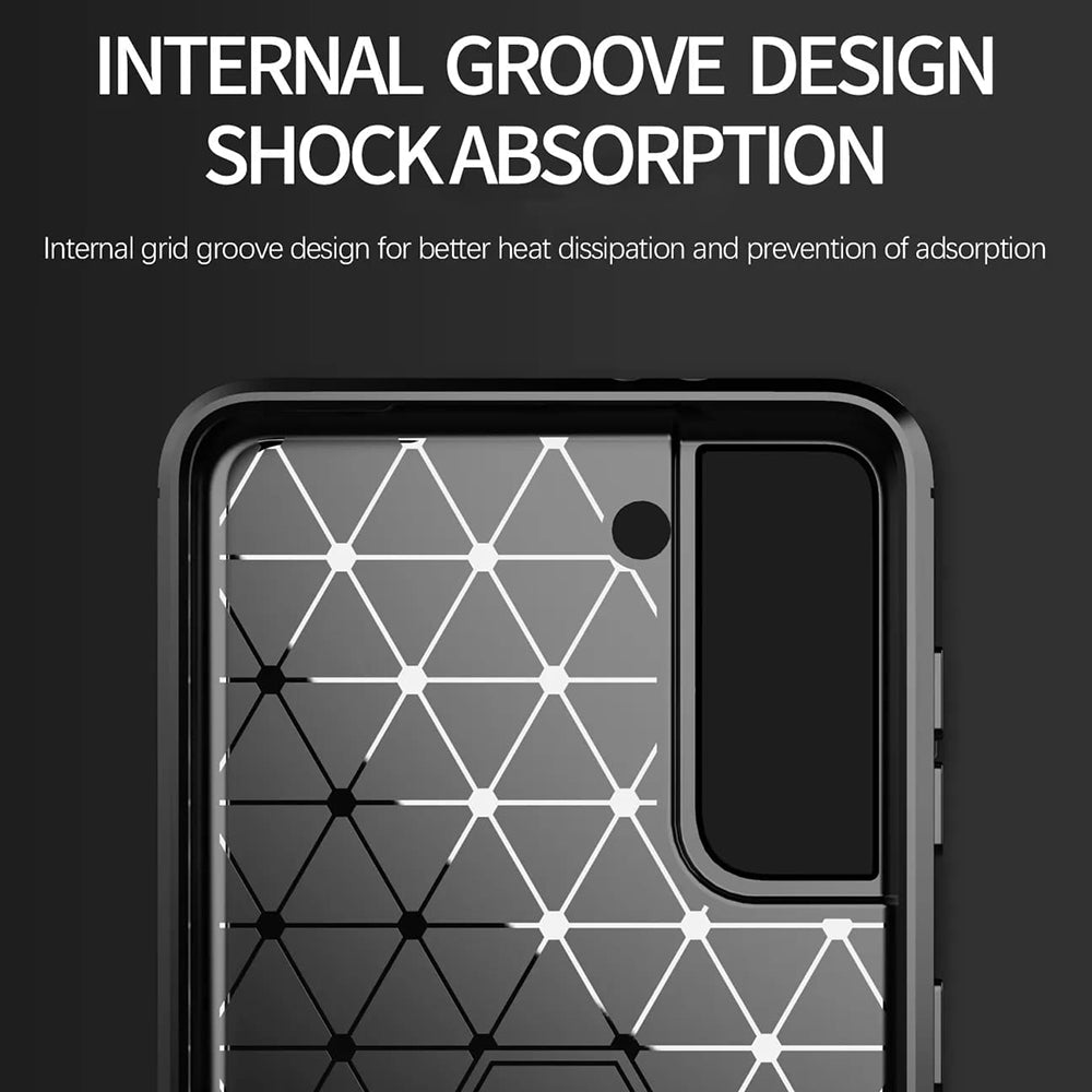 Husa de protectie Techsuit Carbon Silicone compatibil cu Samsung Galaxy S20 FE / S20 FE 5G, Albastru