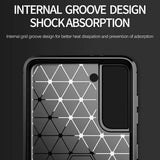 Husa de protectie Techsuit Carbon Silicone compatibil cu Samsung Galaxy S20 FE / S20 FE 5G, Albastru