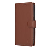 Husa de protectie Techsuit Leather Folio compatibil cu iPhone 15 Pro, Maro