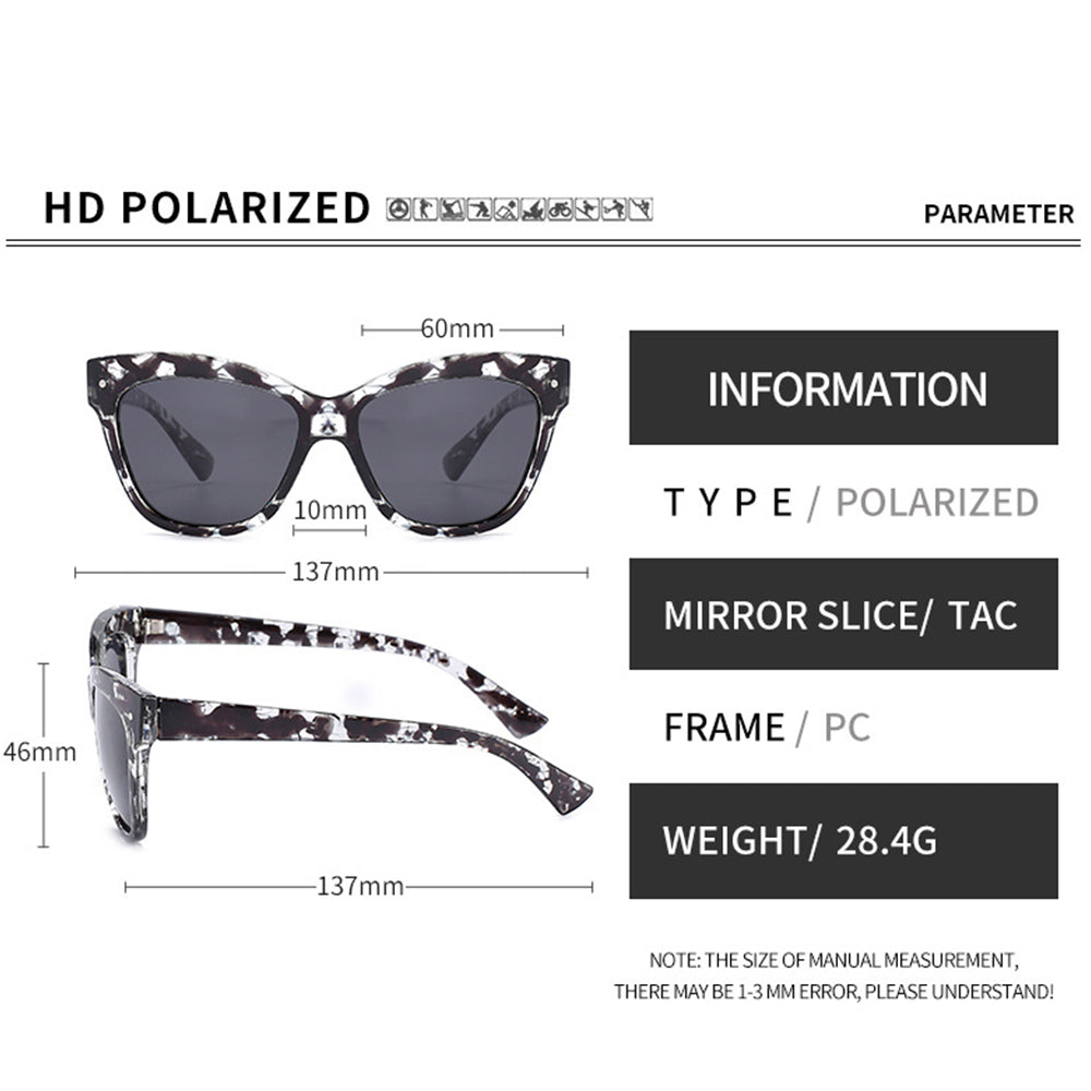 Techsuit Sunglasses Polarised PC (OD8155-C3), UV Protection, Maro / Black
