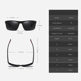 Ochelari de Soare Techsuit Polarised (MM101), TR90, Negru