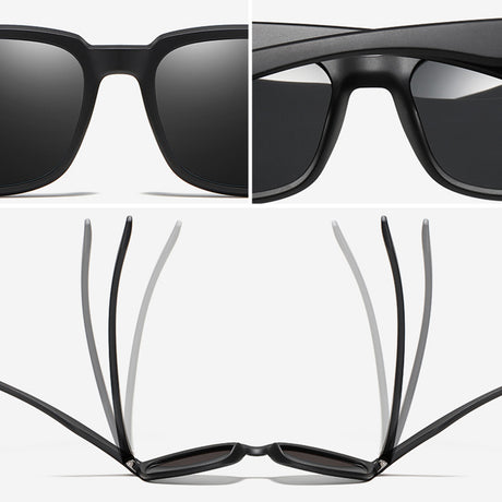Ochelari de Soare Techsuit Polarised TR90 (MM101), Matte, Roșu