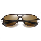 Techsuit Sunglasses Polarised TR90 (MM99), UV Protection, Matte Brown