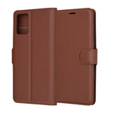 Husa de protectie Techsuit Leather Folio compatibil cu Motorola Edge 30 Neo, Maro