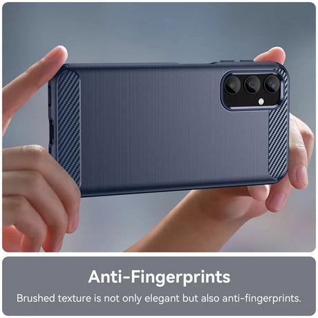 Husa de protectie Techsuit Carbon Silicone compatibil cu Samsung Galaxy A55 5G, Albastru