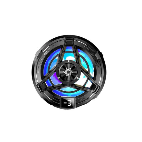 Accesoriu gaming Techsuit Phone Cooler (SL17), Magnetic, Temperature Display, Lights, Fast Cooling, Hydraulic Noise Reduction, Negru