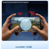 Accesoriu gaming Techsuit Phone Cooler (SL17), Magnetic, Temperature Display, Lights, Fast Cooling, Hydraulic Noise Reduction, Negru