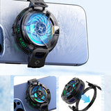 Accesoriu gaming Techsuit Phone Cooler (SL17), Magnetic, Temperature Display, Lights, Fast Cooling, Hydraulic Noise Reduction, Negru