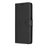 Husa de protectie Techsuit Leather Folio compatibil cu Motorola Moto G04 / Moto G04s / Moto G24 / Moto E14, Negru