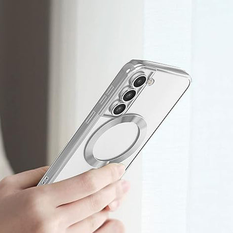 Husa de protectie Techsuit Luxury Crystal MagSafe compatibil cu Samsung Galaxy S21 5G, Albastru