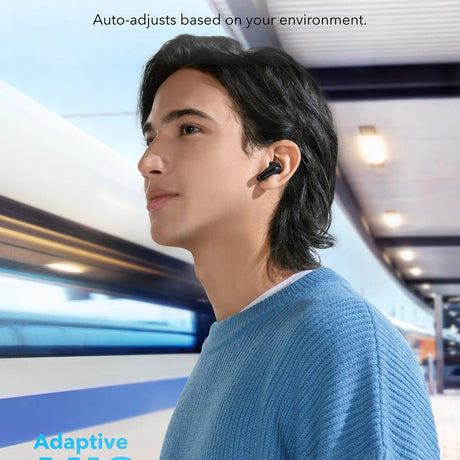 Casti Anker SoundCore P40i (A3955G11), TWS, Noise Cancelling, Bluetooth 5.2, Touch Control, Negru