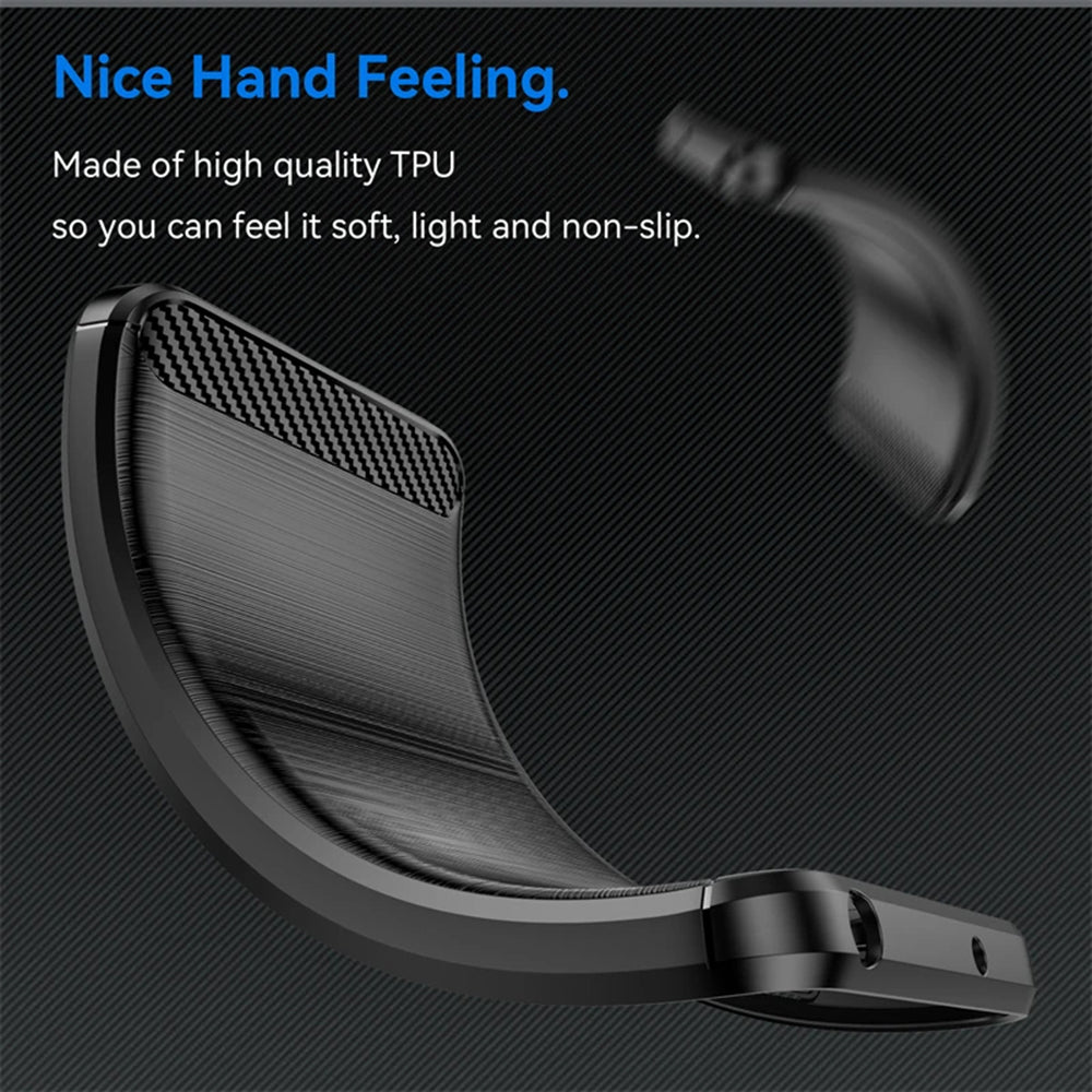 Husa de protectie Techsuit Carbon Silicone compatibil cu Motorola Moto G14, Albastru
