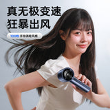 Techsuit Handheld Mini Fan (CT-111), Portable, Adjustable, Rechargeable, Digital Display, 10W, Albastru