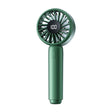 Techsuit Mini Portable Hand Fan (CT-110), with LED Digital Display, USB Rechargeable, High Speed, Verde