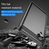 Husa de protectie Techsuit Carbon Silicone compatibil cu Samsung Galaxy A03 Core, Negru