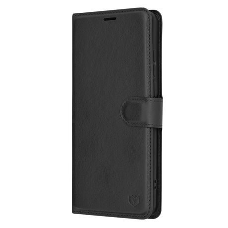 Husa de protectie Techsuit Leather Folio compatibil cu OnePlus 12, Negru