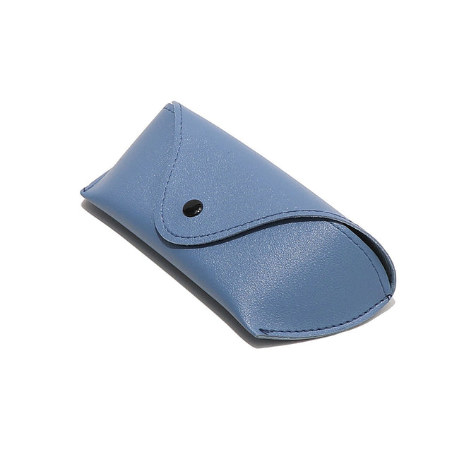 Techsuit Glasses Case (ETPU4), Eco Leather, 167 x 70 x 40mm, Albastru