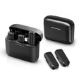 Casti Techsuit (set de 2) Lavalier Wireless (LW4), Receiver, Lightning, Noise Reduction, Omnidirectional, Plug and Play, Negru