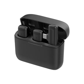 Techsuit Lavalier Wireless (LW4) set de 2 căști, negru