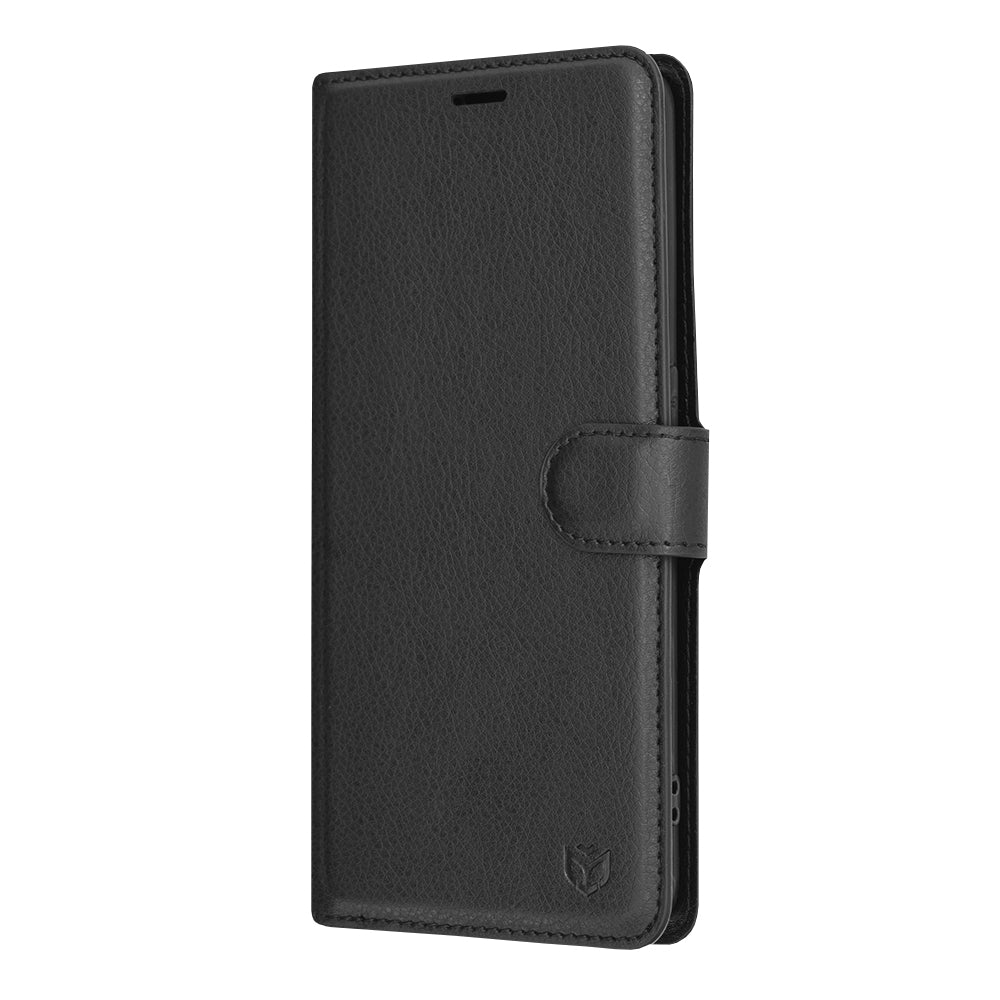 Husa de protectie Techsuit Leather Folio compatibil cu Oppo Reno5 Lite / Oppo A94 4G, Negru