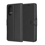 Husa de protectie Techsuit Leather Folio compatibil cu Realme C67 4G, Negru