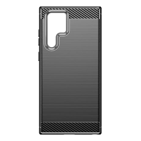 Husa de protectie Techsuit Carbon Silicone compatibil cu Samsung Galaxy S22 Ultra, Negru