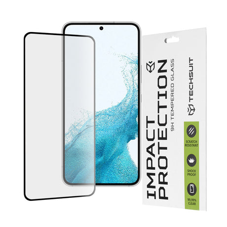 Folie sticlă Techsuit pentru Galaxy S22 5G / Samsung S23 / Galaxy S23, neagră