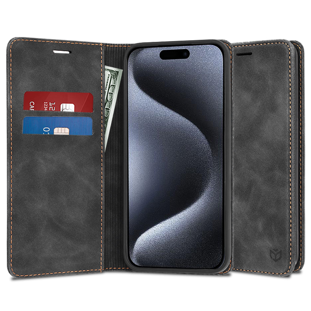 Husa de protectie Techsuit Confy compatibil cu iPhone 15 Pro, Negru
