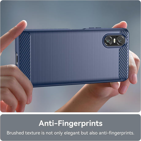 Husa de protectie Techsuit Carbon Silicone compatibil cu Sony Xperia 10 VI, Negru