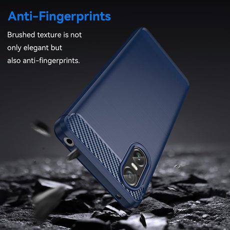 Husa de protectie Techsuit Carbon Silicone compatibil cu Sony Xperia 10 VI, Negru