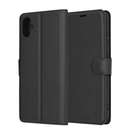 Husa de protectie Techsuit Leather Folio compatibil cu Samsung Galaxy A05, Negru